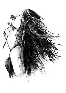 Beautiful Girl Woman Rose