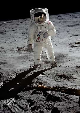 Astronaut on the moon