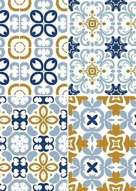 Mediterranean Blue Tile 66