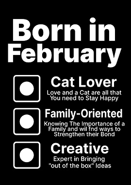 Birthday Born in February