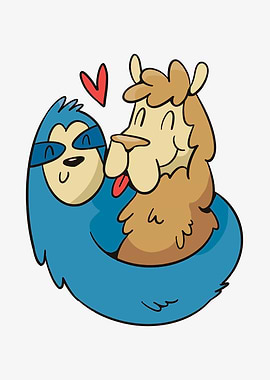 Alpaca Sloth Lover