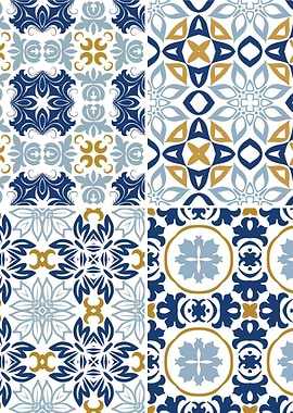 Mediterranean Blue Tile 70