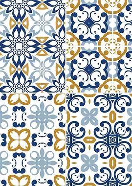 Mediterranean Blue Tile 65