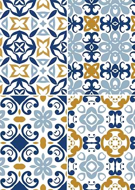 Mediterranean Blue Tile 62