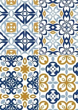 Mediterranean Blue Tile 67