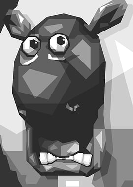 Face Sheep Popart