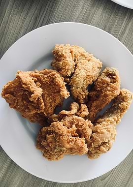 a fried chicken