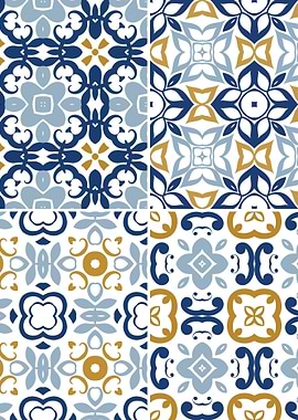 Mediterranean Blue Tile 63