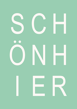 Poster saying german