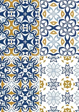 Mediterranean Blue Tile 75