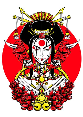 Geisha Woman Robot