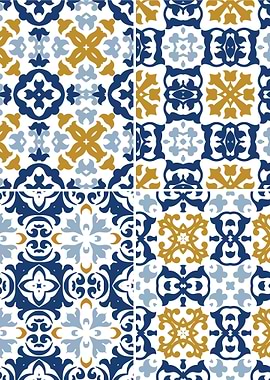 Mediterranean Blue Tile 72