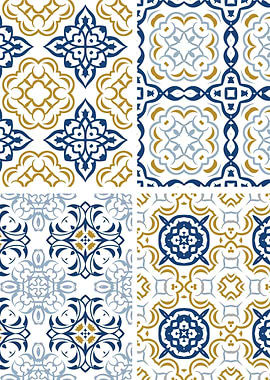 Mediterranean Blue Tile 77