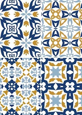 Mediterranean Blue Tile 71