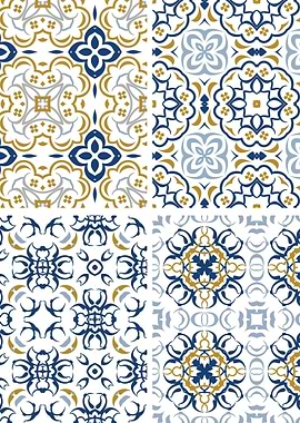 Mediterranean Blue Tile 80