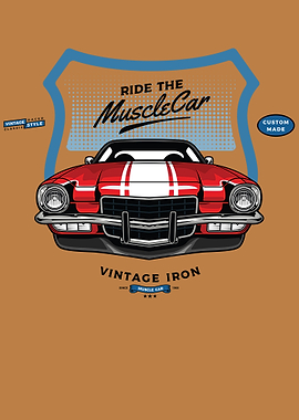 Muscle Vintage Poster Car