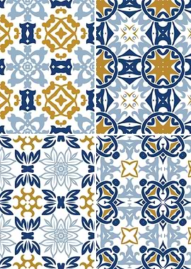 Mediterranean Blue Tile 74