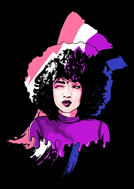 Afro Girl Genderfluid Flag