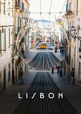 Lisbon Portugal Glass Lens