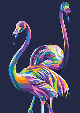 flamingo couple