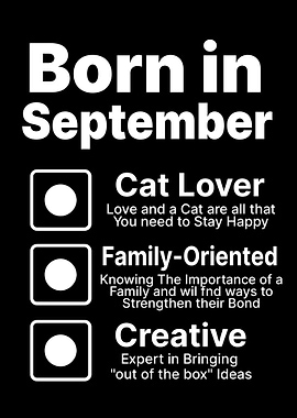 Birthday Born in September