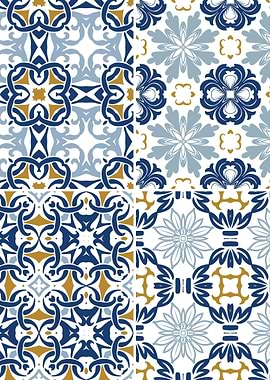 Mediterranean Blue Tile 73