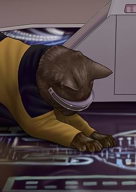Cat Lieutenant La Forge