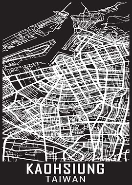 Kaohsiung Taiwan City Map