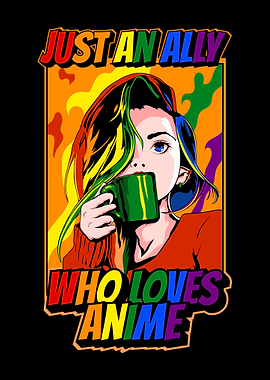 Funny Gay Ally Anime Girl