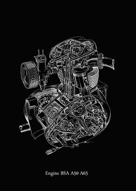 Engine BSA A50 A65