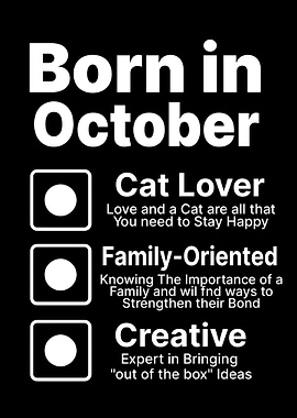 Birthday Born in October