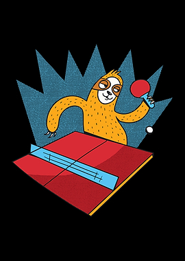 Sloth table tennis