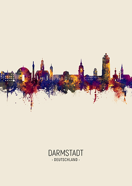 Darmstadt Skyline Germany