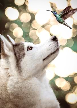 the Husky and the Bird