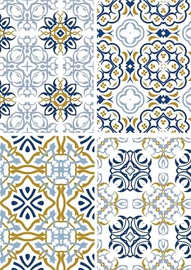 Mediterranean Blue Tile 86