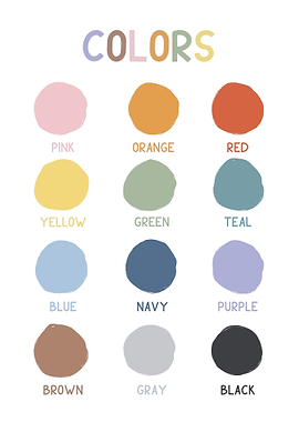 Colors Chart for Kids