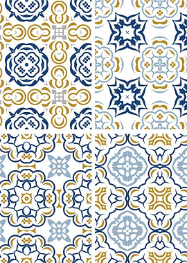 Mediterranean Blue Tile 87