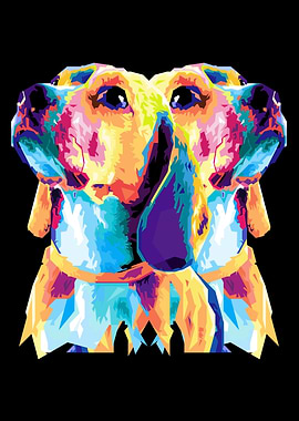 dog wpap pop art