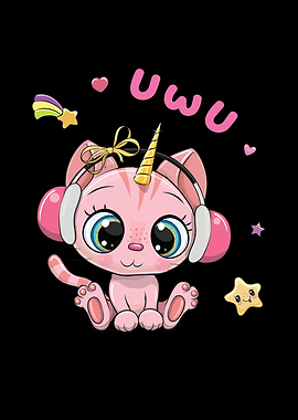 Uwu Cat Kwaii Cute Japan