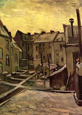 backyards of old houses