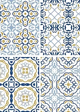 Mediterranean Blue Tile 84