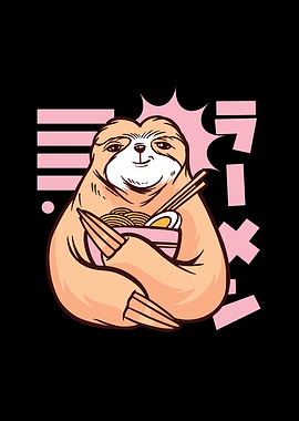 Sloth ramen food animal