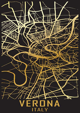 Verona Italy City Map