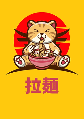 Cute iconic Japan Cat