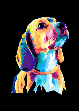 dog wpap pop art