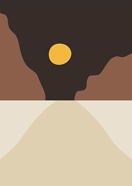 Brown shade midnight moon