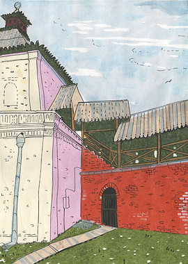 Kazan Kremlin Collage Art