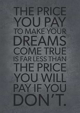 Pay The Price For Success