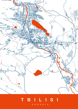 TBILISI Map GEORGIA
