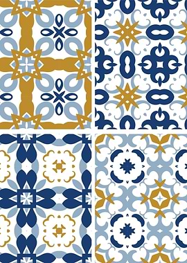 Mediterranean Blue Tile 96